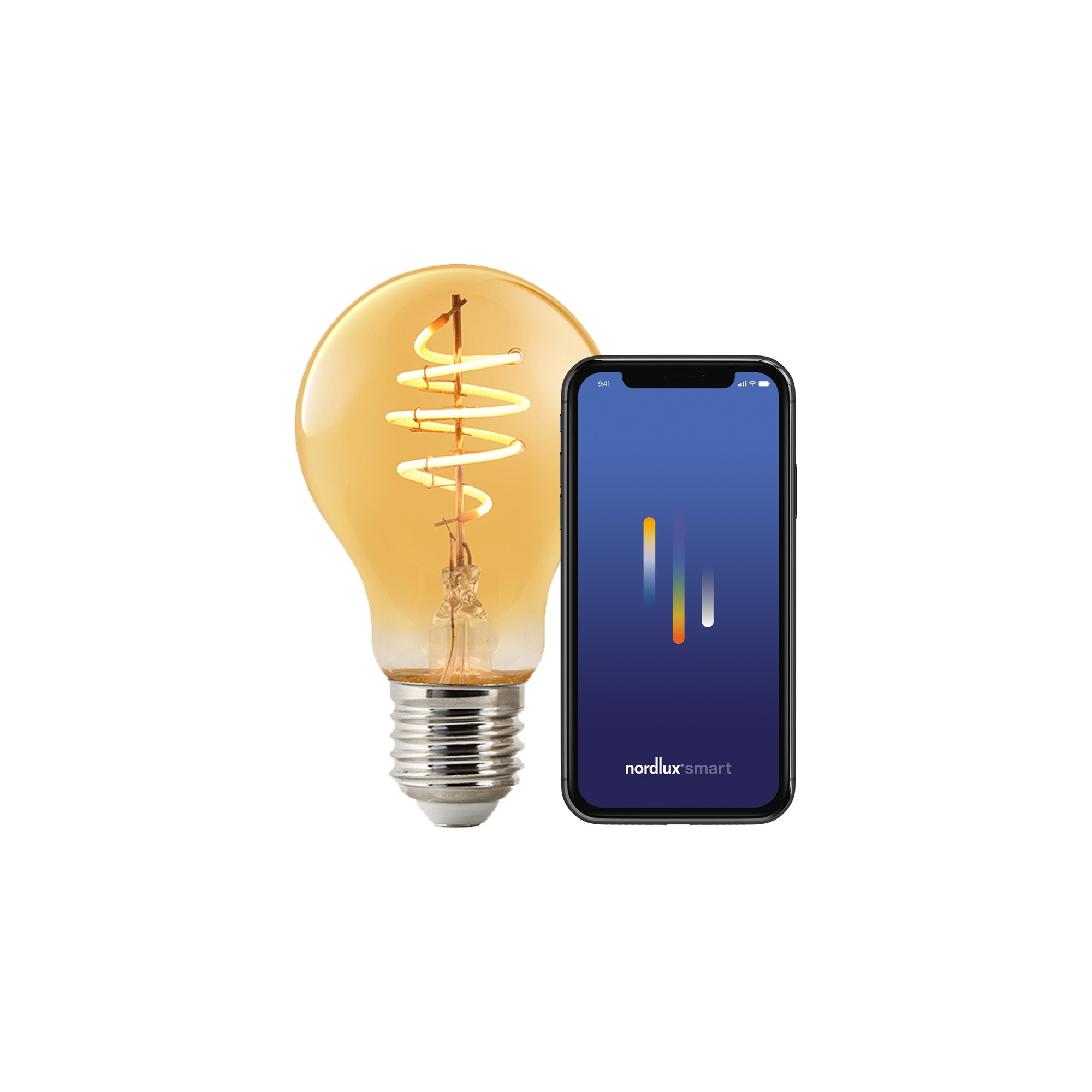 Nordlux Smart E27 A60 Deco 2200 K 380 лм Light Bulb Amber