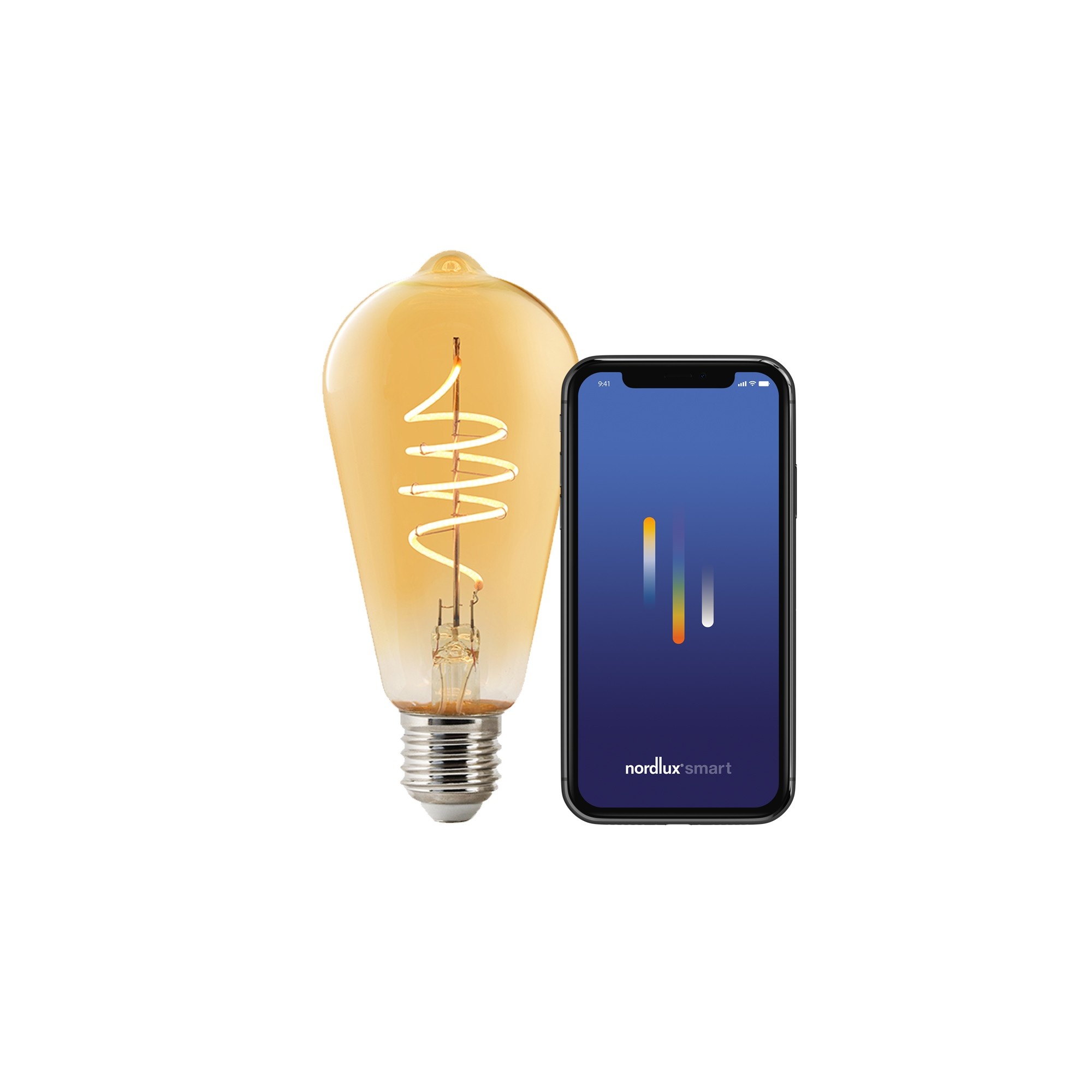 Nordlux Smart E27 ST64 Deco 2200 K 380 лм Light Bulb Amber