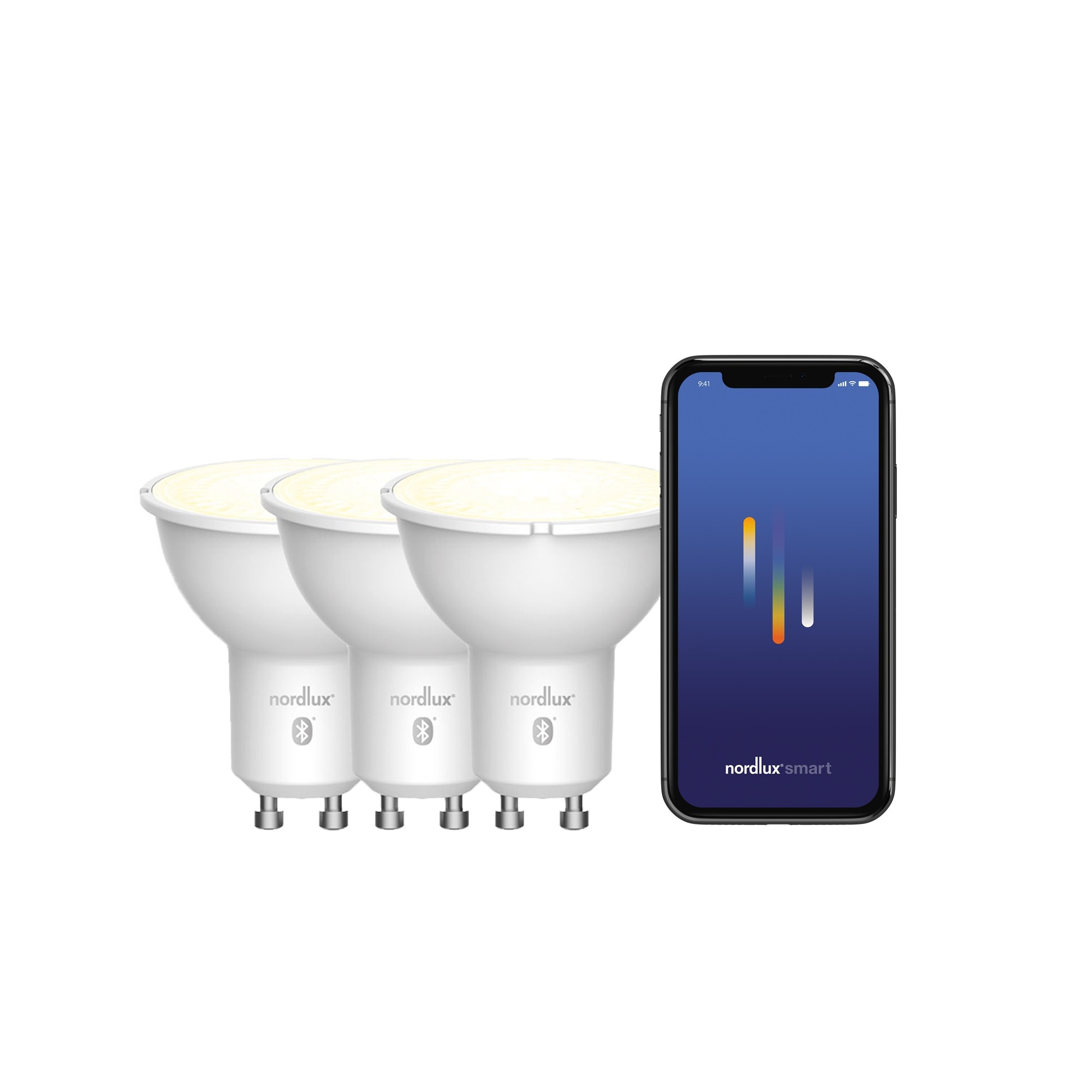 Nordlux Smart GU10 3 шт. в упаковке PAR16 2200-6500 K 420 лм Light Bulb прозрачный