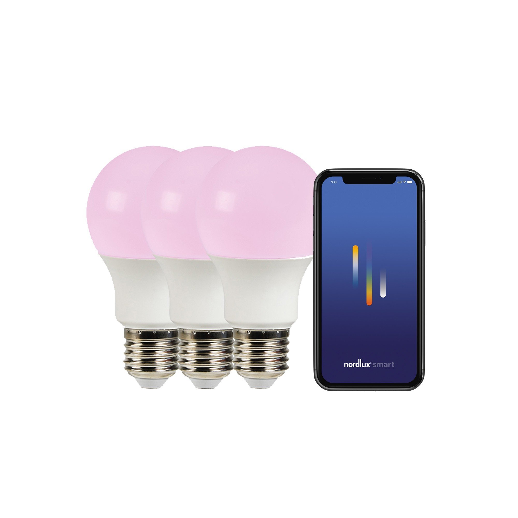 Nordlux Smart E27 3 шт. в упаковке A60 Colour 2200-6500 K 806 лм Light Bulb белый