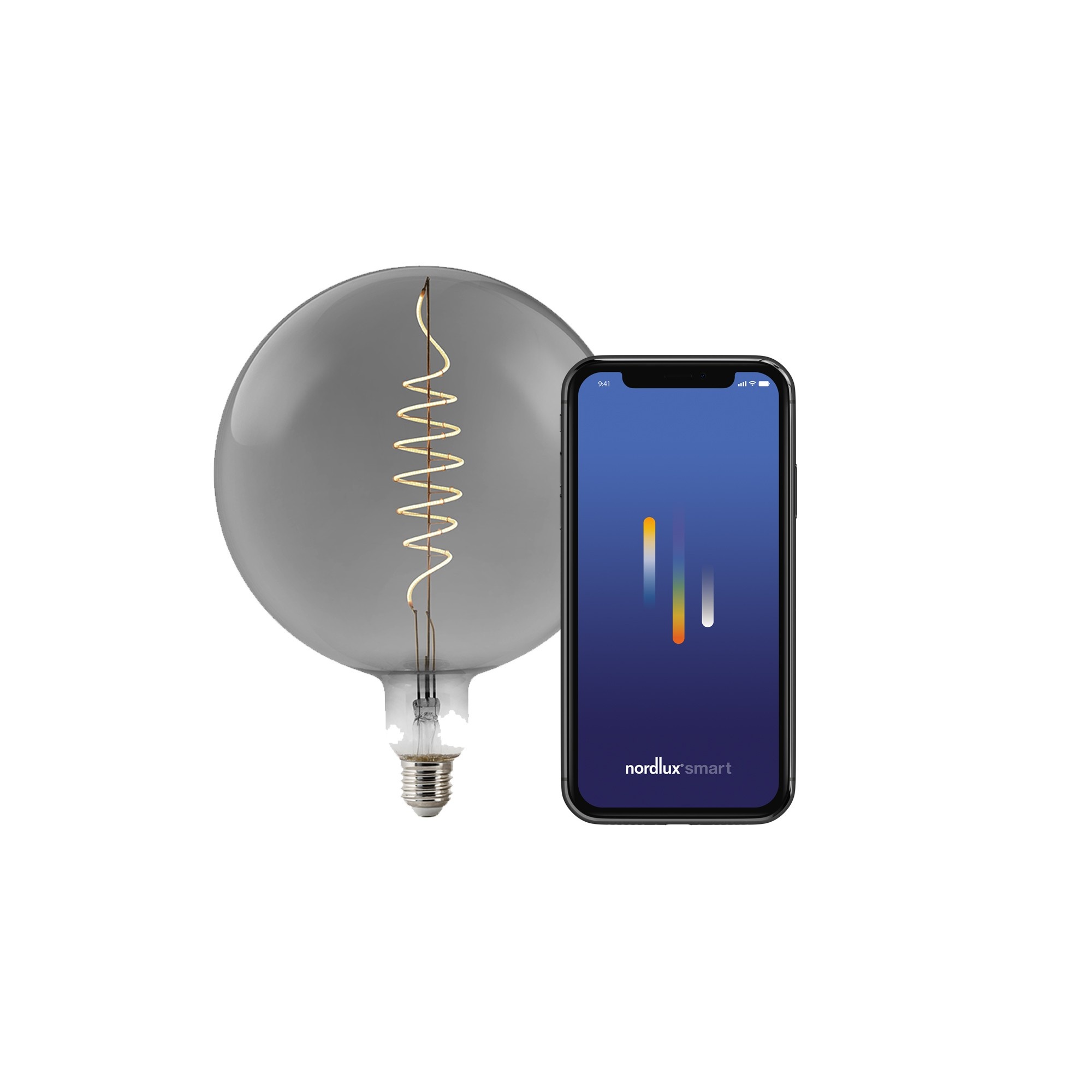 Nordlux Smart E27 G200 Deco 1800 K 100 лм Light Bulb дымчатый