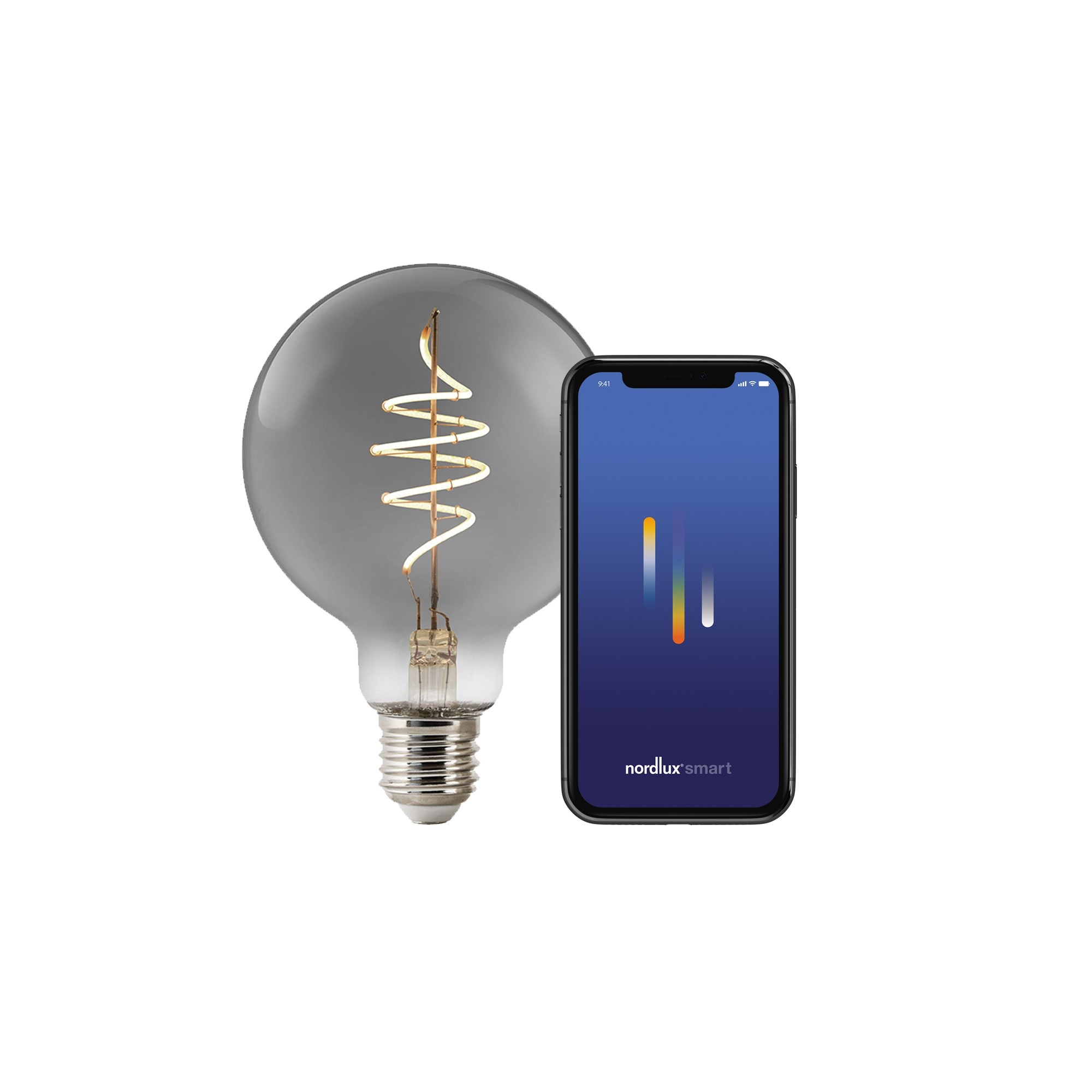 Nordlux Smart E27 G95 1800 K 100 лм Light Bulb дымчатый