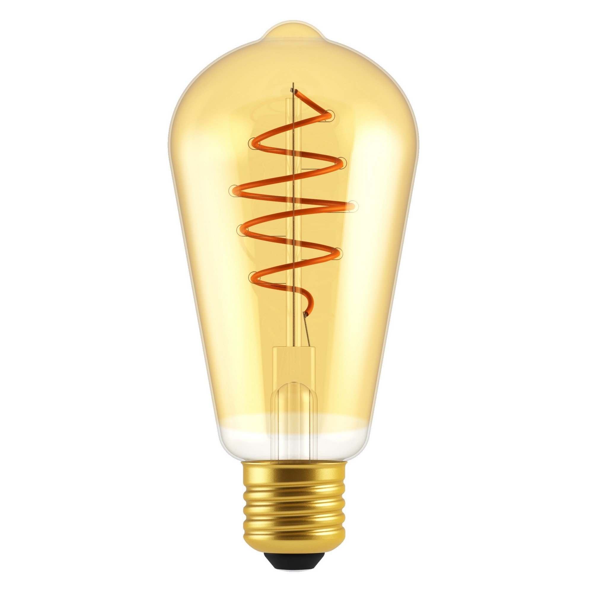 Nordlux Deco E27 ST64 Spiral диммируемая 2200 K 400 лм Light Bulb Gold colour