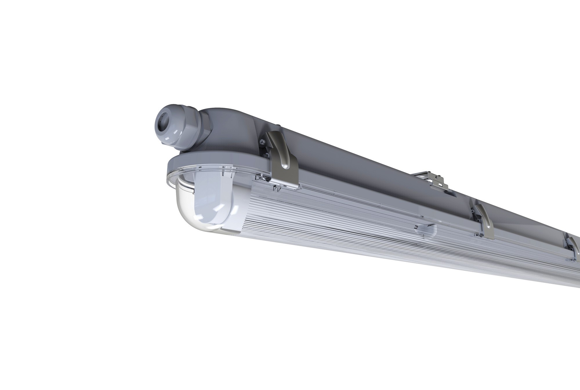 Nordlux Works IP65 1x24 Batten Light Fitting серый