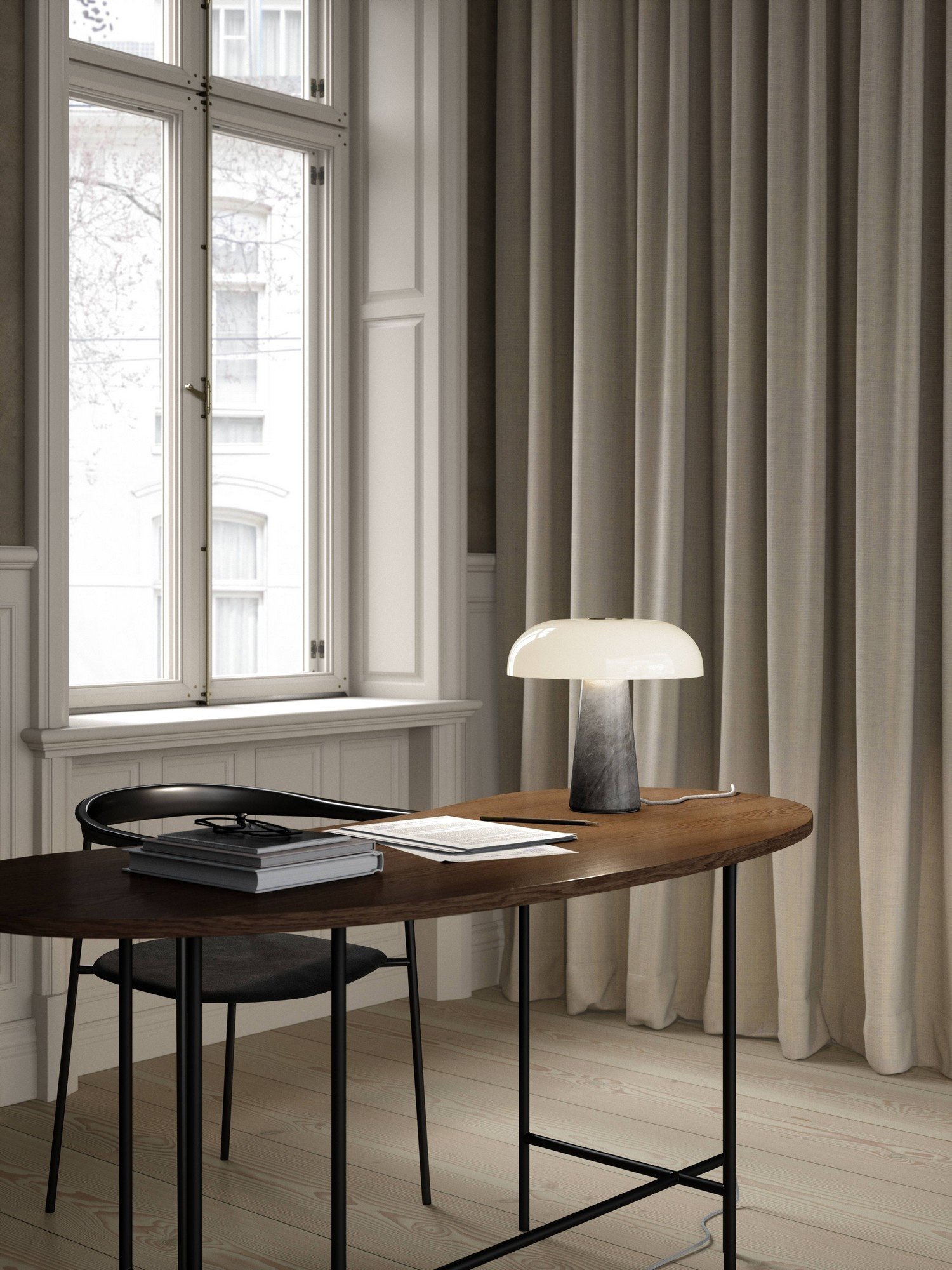 Nordlux Glossy настольная лампа опаловый белый